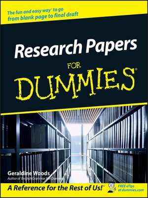 cover image of Research Papers For Dummies